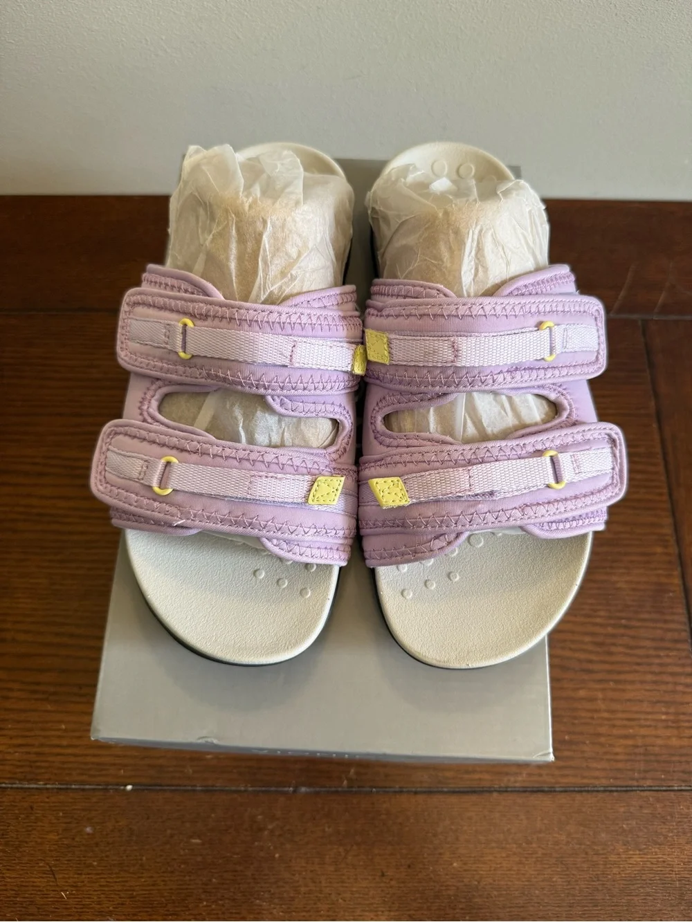 Vionic Lavender‎ Dual-Strap Comfort Slide Sandals NEW